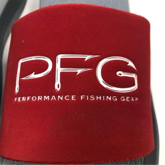 Columbia Yachtrocker PFG Slides Sandals Red Gray Outdoors 12 - Picture 6 of 10